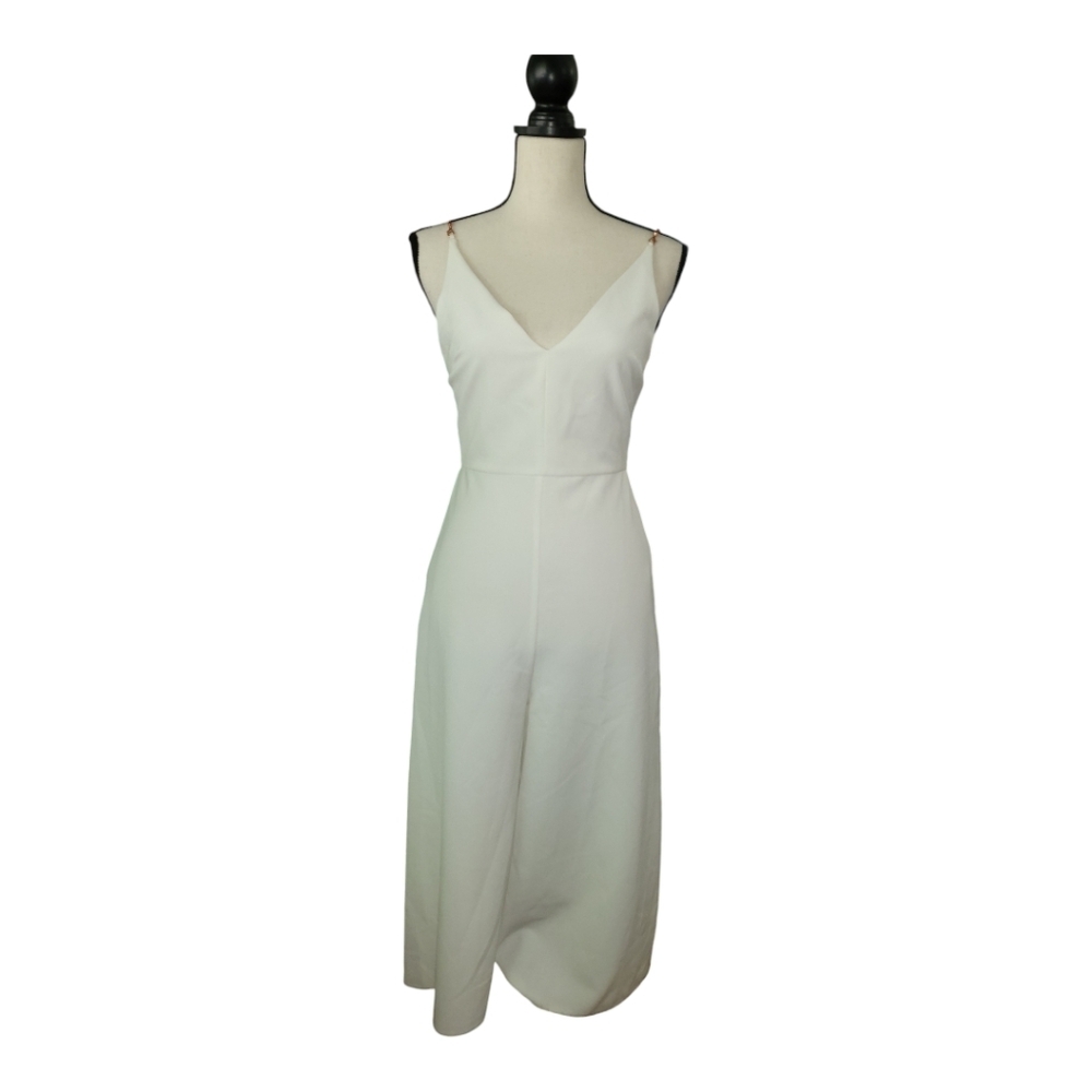 💕Top shop off white wide cropped leg jumpsuit